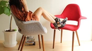 【美品】イームズ イームズチェア オーガニックチェア チェア 椅子 イス イームズチェア オーガニックチェア デザイナーズ 木脚 木製